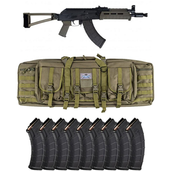 PSA AK-P GF3 MOE Triangle Side Folding Pistol, ODG w/ 10 Magazines and PSA ODG Rifle Bag - $899.99 + Free Shipping - $899.99