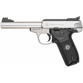 S&amp;W SW22 Victory 22 LR 5.5" 10 Rnd Satin SS - $341.99 w/code "WLS10" - $341.99