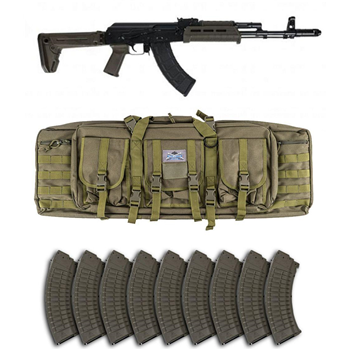 PSA AK-103 GF3 Forged "MOEKOV" Rifle, w/10 Waffle Magazines &amp; PSA Rifle Bag, OD Green - $919.99 + Free Shipping - $919.99