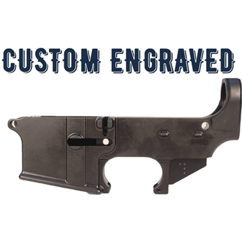 Custom Serialized 80% AR-15 Lower Receiver - Anodized Black - $84.99 - $84.99
