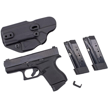GLOCK Blue Label 43 Night Sights FREE LAG Tactical Liberator MKII Ambi Holster 2 Shield Arms Z9 Mags &amp; 1 Mag Release - $500 - $500.00