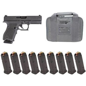 PSA Dagger Compact 9mm Pistol With Extreme Carry Cuts W/10 15rd Magazines &amp; Pistol Case, Gray - $349.99 + Free Shipping - $349.99
