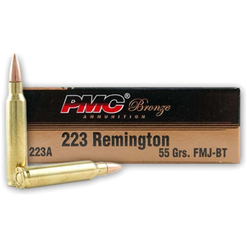 PMC Bronze Rifle Ammunition .223 Rem 55 gr FMJ 2900 fps 1000 Round CASE - $414 - $414.00
