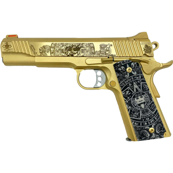 Kimber Stainless II 24 Carat Gold "Aztec" Style .45ACP 5-inch 7rd Exclusive - $1772.99 ($7.99 S/H on Firearms) - $1,772.99