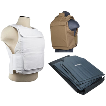 Battle Steel Level IIIA Ballistic Armor Package 10x12 Plates White / Tan / Black / OD Green - $129.98 (Free S/H over $100) - $129.98