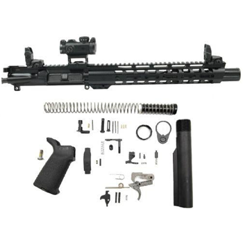PSA 10.5" Carbine-Length 5.56 NATO 1/7 Phosphate 12" Slant M-Lok MOE EPT Pistol Kit with MBUS Sight Set &amp; Romeo MSR - $499.99 - $499.99