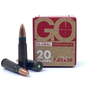 Global Ordnance 7.62x39 122 Grain FMJ 1000 Rounds - $349.99 - $349.99