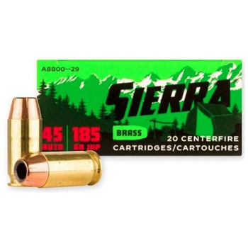 Sierra Outdoor Master 45 Auto Ammo 185 Grain JHP, 200rds - $109.99 ($59.99 after $50 MIR) + Free Shipping - $59.99