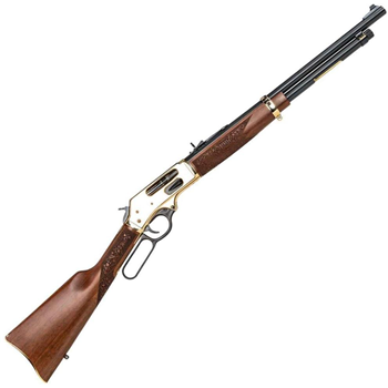Henry Side Gate Blued/Polished Brass Lever Action Rifle - 45-70 Government - $949.99 - $949.99
