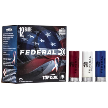 Federal TGL12US8 Top Gun Special Edition Red, White &amp; Blue 12 Gauge 2.75" 1 1/8 oz 8 Shot 25 Bx - $8.98 - $8.98
