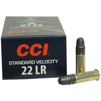 CCI .22 LR Ammo Standard Velocity 40gr LRN 50-Round Box - $3.49 - $3.49