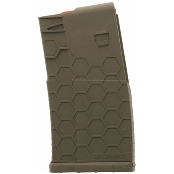 Hexmag Series 2 AR-10, SR25, .308/7.62X51 20-Round Polymer Magazine (FDE, Black) - $10.99 - $10.99