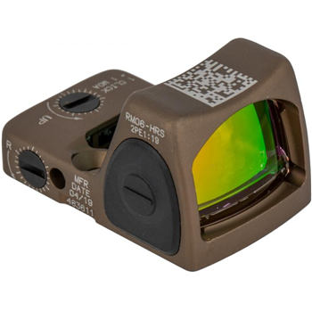 Trijicon RMR Type 2 HRS Adjustable LED Reflex Sight - 3.25 MOA Dot - Hard Anodized Coyote Brown - $449.99 - $449.99