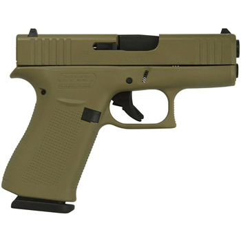 Glock 43X Gen4 Flat Dark Earth 9mm 3.4" Barrel 10-Rounds Fixed Sights - $448 ($7.99 S/H on Firearms) - $448.00