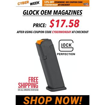 Glock OEM Magazines - For Various Generations from $17.58 w/code "CYBERMONDAY" (Free S/H over $100) - $17.58