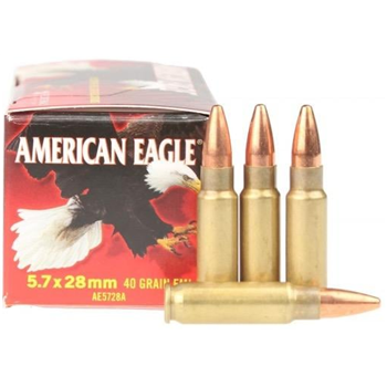Federal American Eagle 5.7x28MM Ammo 40gr FMJ 50 Rounds - $32.99 - $32.99