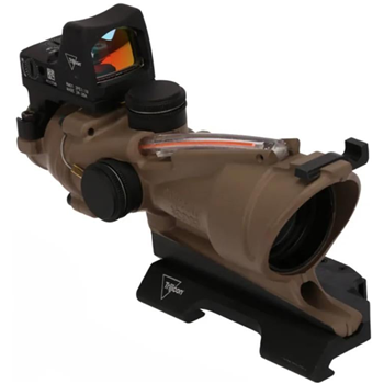 Trijicon ACOG 4x32 Scope FDE with RMR Type 2 Dual Illuminated Crosshair Red - $1599.99 - $1,599.99