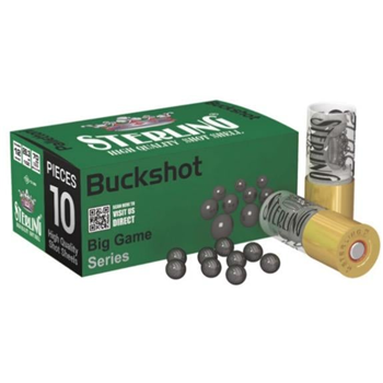 Sterling 12 Gauge 00 Buckshot 200 Round CASE - $109.8 + Free Shipping - $109.80