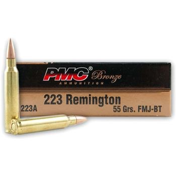 PMC Bronze Rifle Ammunition .223 Rem 55 gr FMJ 2900 fps 1000 Round CASE - $429 + Free Shipping - $429.00