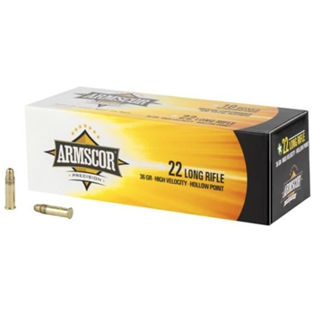Armscor Ammo 22LR 36 Grain Hollow Point Hi-Velocity 50 Round Box - $2.79 - $2.79