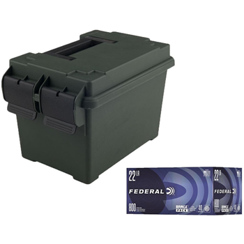 Brownells 22LR 40Gr LRN 1600 Rnds (2x800 Rnds) w/ Two Ammo Cans - $119.98 after code "HOME10" - $119.98