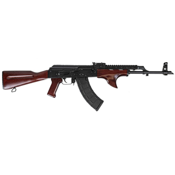 PSA AK-47 GF3 Classic Forged Rifle with Shark Fin and Soviet Arms Railed Gas Tube, Redwood - $849.99 - $849.99