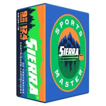 Sierra Sports Master 9mm 124 Gr JHP, 200rds - $79.90 ($29.99 after $50 MIR) - $29.99