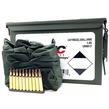 PMC Bronze 223 Rem 55 Grain FMJ Metal Box with Bandoleer 840 Rounds - $359.94 - $359.94