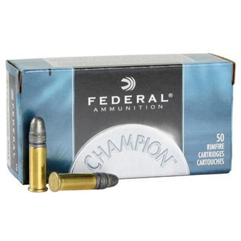 Federal 510 Champion 22 Long Rifle Solid 40 GR 50 Rnd - $2.99 - $2.99