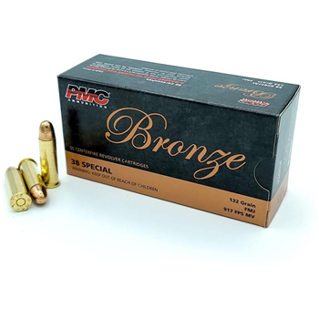 PMC Bronze 38 Special 132 Grain FMJ 50 Rounds - $21.75 - $21.75