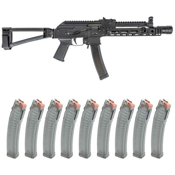 PSA AK-V 9mm MOE ALG With Soviet Arms 9.25" Booster Cut Rail And Gas Tube, And Triangle Side Folding Pistol 10 Mags - $999.99 + Free Shipping - $999.99