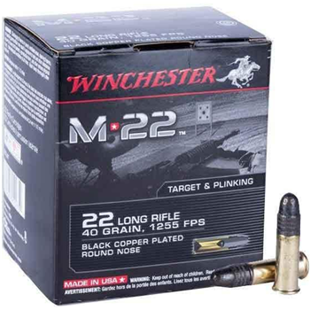 Winchester M-22 22 Long Rifle 40gr CPRN 1000 Rounds - $74.99 - $74.99