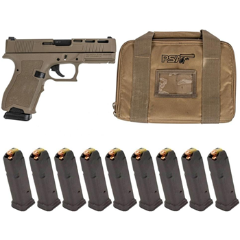 PSA Dagger Compact 9mm Pistol With SW2 Extreme Carry Cut Slide, Flat Dark Earth - With Ten 15rd Magazines &amp; Pistol Case - $359.99 + Free Shipping - $359.99
