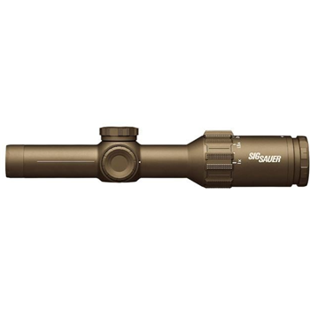 Sig Sauer Tango6T 5.56/7.62mm 1-6x24mm 30mm Riflescope, FFP, Horseshoe Illuminated Reticle, 0.2 MRAD, Capped Turret, FDE - $1199.99 - $1,199.99