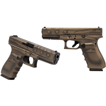 Glock 20 Gen4 Coyote Battle Worn Flag Cerakote 10mm 4.61" Barrel 15-Rounds - $603.99 ($7.99 S/H on Firearms) - $603.99