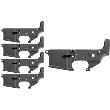 Anderson AM-15 No Logo Lower Receiver Multi-Cal 5-Pack - $174.99 ($11.99 Shipping) - $174.99