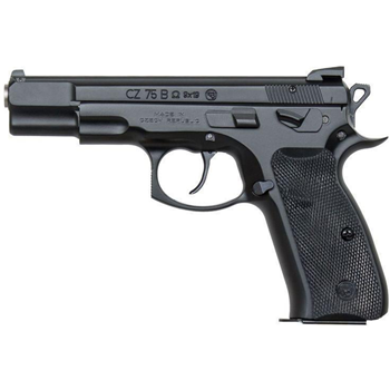CZ 75 B Omega Convertible Black 9mm 4.7" 16rd Fixed Sights - $549.99 (Free S/H on Firearms) - $549.99