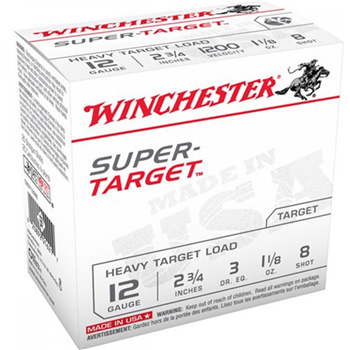 Winchester - Super Target Ammo 12 Gauge 2-3/4" 1-1/8 Oz #8 Shot - $11.99 - $11.99