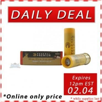 Federal Vital-Shok Truball 20GA 2 3/4" Rifled Slug Ammunition 5rd Box - PB203RS - $5.99 - $5.99
