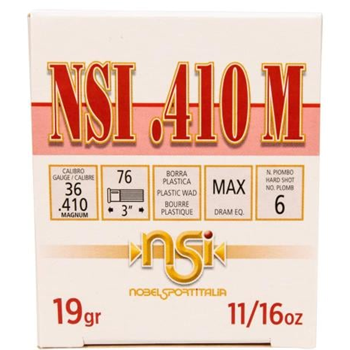 NOBEL AMMO 410 3" 1145FPS 11/16oz #6 250rd Case - $199.99 + $11.99 Flat Rate Shipping - $199.99