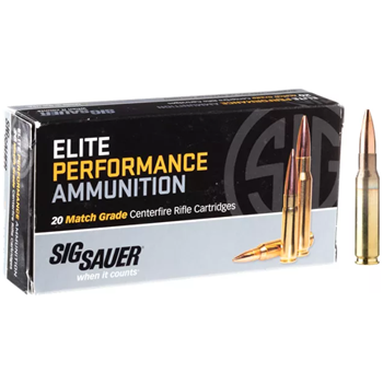 SIG Sauer .223 Remington Elite Match Grade 77gr Sierra Match King OTM Ammo - Box of 20 - $16.99 - $16.99