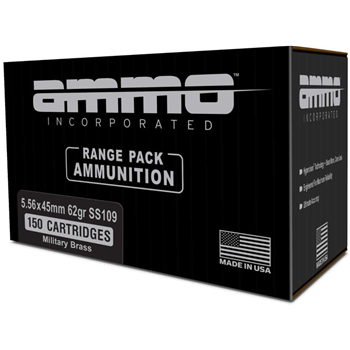 Ammo Inc. 5.56 Ammo 62 Gr M855 Military Brass 150rds - $74.99 - $74.99