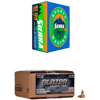 CCI Blazer 9mm Brass 115 Gr FMJ 500rds &amp; Sierra Sports Master 9mm 124 Gr JHP, 200rds - $199.90 ($149.90 after $50 MIR) - $149.90