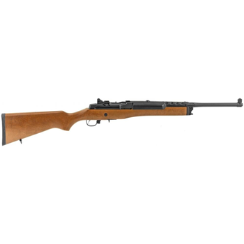 Ruger Mini-14 Ranch Hardwood 5.56 NATO / .223 Rem 18.5" Barrel 5-Rounds Scope Rings Included - $960.99 ($7.99 S/H on Firearms) - $960.99