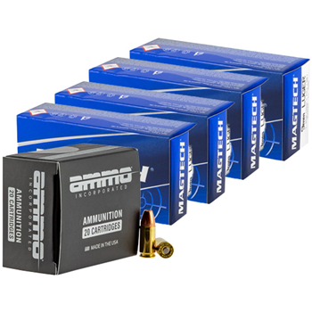 Traning &amp; Defense Bundle - Magtech 9A Range/Training 9mm (4 boxes) + AMMOINC 9mm JHP (1 box) - $62.99 - $62.99