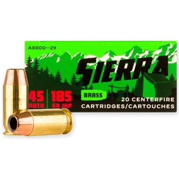 Sierra Sports Master 45 ACP Ammo 185 Grain JHP, 200rds - $99.90 ($49.90 after $50 MIR) + Free Shipping - $49.90