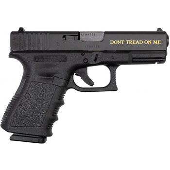 Glock 19 Gen3 9mm with Gadsen Flag and Don't Tread on Me Gold Engraving - $579.99 - $579.99