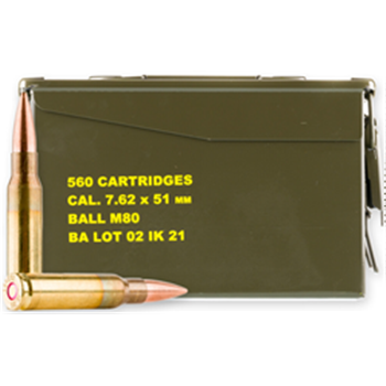 Igman M80 7.62x51mm Ammo 147Grain FMJ, 560rd Can - $429.99 - $429.99