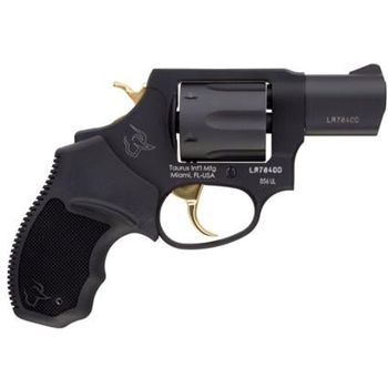 TAURUS 856 Ultra Lite 38 Spl Black 2" 6rd Gold Accents - $336.99 (Free S/H on Firearms) - $336.99