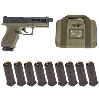 PSA Dagger Compact 9mm SW1 Extreme Carry Cut Slide Threaded Barrel, Black DLC Slide, 2-Tone ODG Frame,10-15 RD Mags - $379.99 shipped + (2) free boxes of Sierra Ammo - $379.99